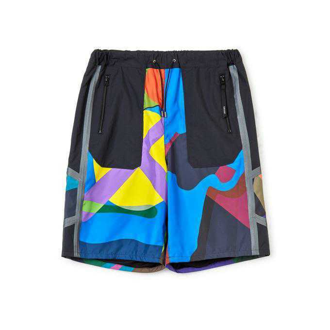 希少サイズ2 sacai KAWS Men's Print Shorts (Multi) プリント ショーツ マルチカラー