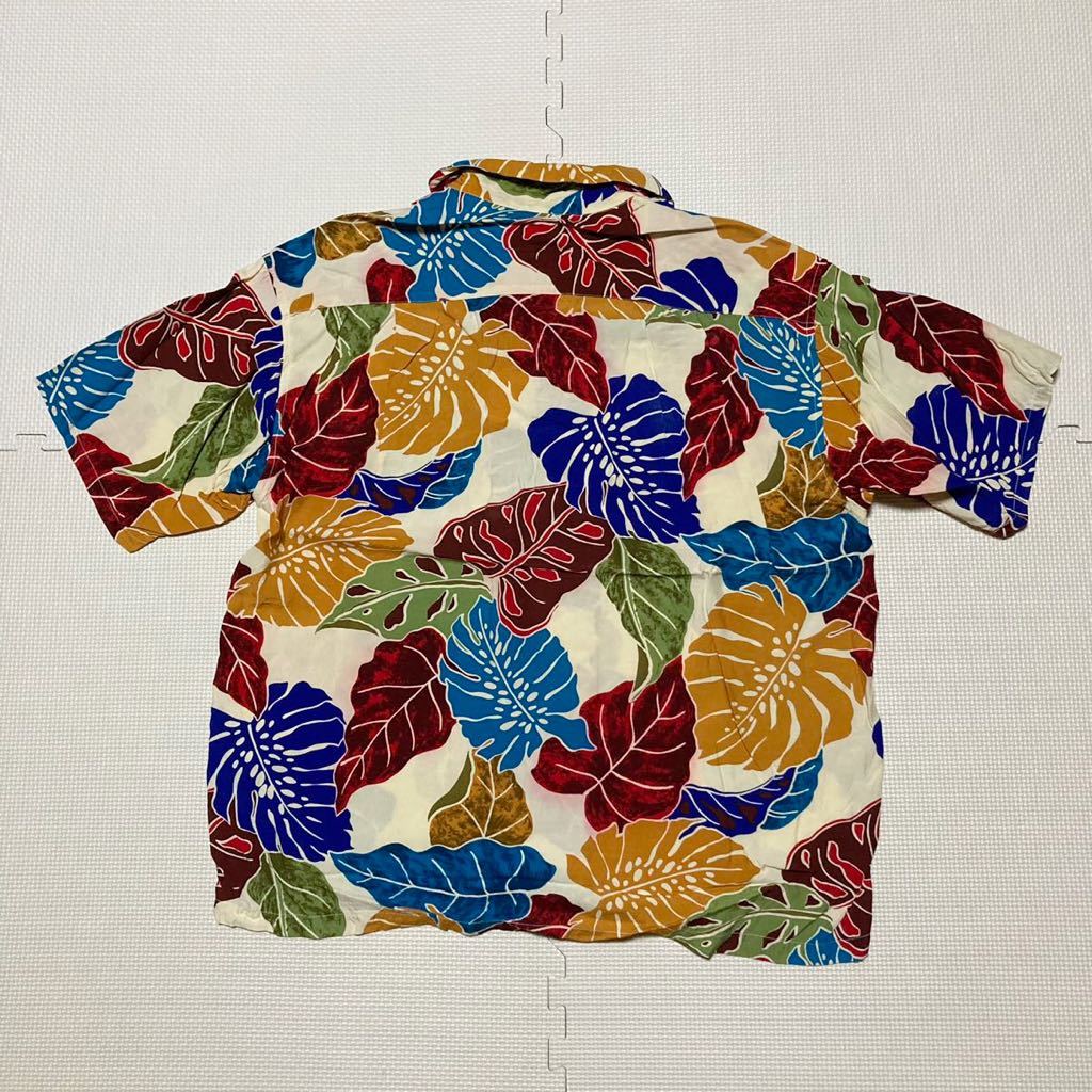 Hawaiian Originals アロハシャツ ガラシャツ 半袖シャツ 葉っぱ柄_画像2