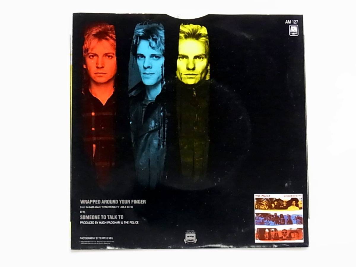 [p113]★UK盤EP★ザ・ポリス★The Police★Wrapped Around Your Finger★Sting★Andy Summers★Stewart Copeland★7inch★7インチ★_画像2