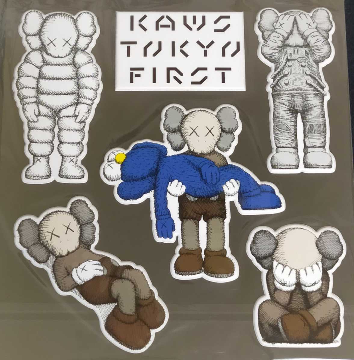 即決！限定販売 KAWS TOKYO FIRST ぷくぷくシール　カウズ展　カウズグッズ_画像1