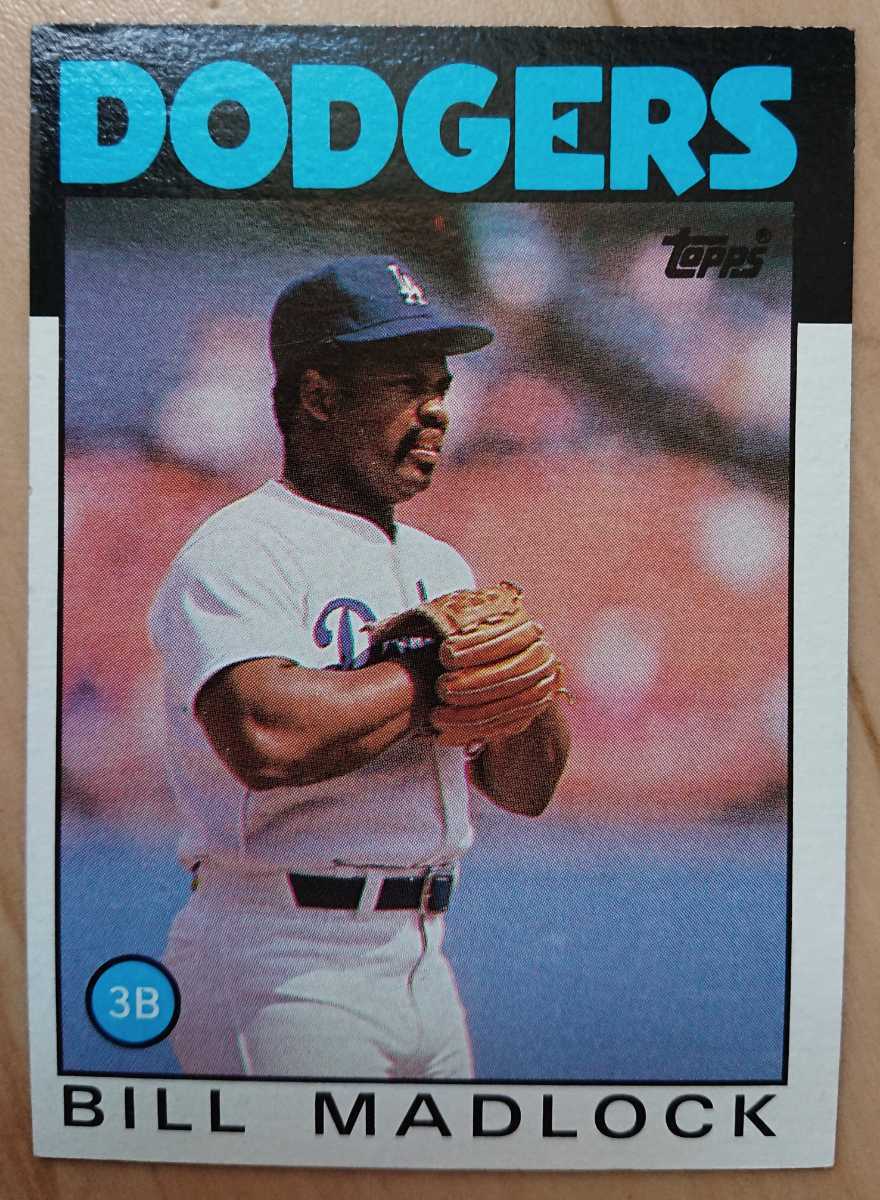 ★来日外国人 マドロック ロッテ オリオンズ 千葉 マリーンズ BILL MADLOCK TOPPS 1986 メジャーリーグ MLB 大リーグ DODGERS ドジャース_画像1