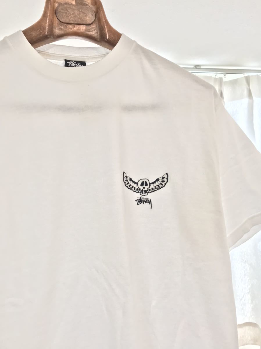 新品☆stussy☆ステューシー☆ららぽーと横浜チャプトオープン記念ウイングスカル半袖Tシャツ