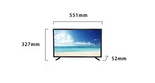 新品★S-cubism　24V型 地上デジタル フルハイビジョン液晶テレビ ブラック SCT-24C01SR-B_画像2
