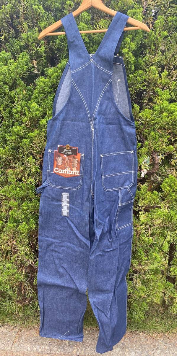 Carhartt カーハート デニムオーバーオール◇デッドストック◇USA製