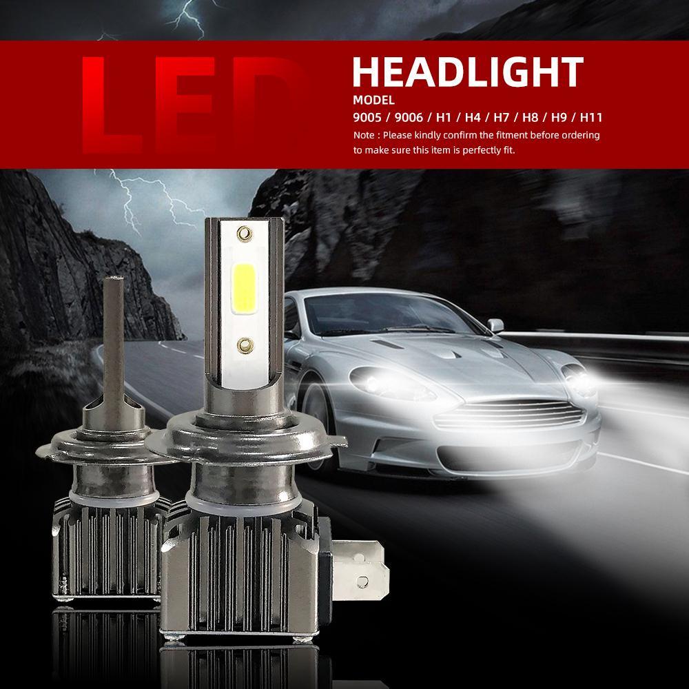 C168-M2 車検対応 LED ヘッドライト フォグランプ H7 6000K ホワイト 12V 24V LEDバルブ 車用 防水 簡単装着 放熱対策 ハイパワー 2個入_画像2
