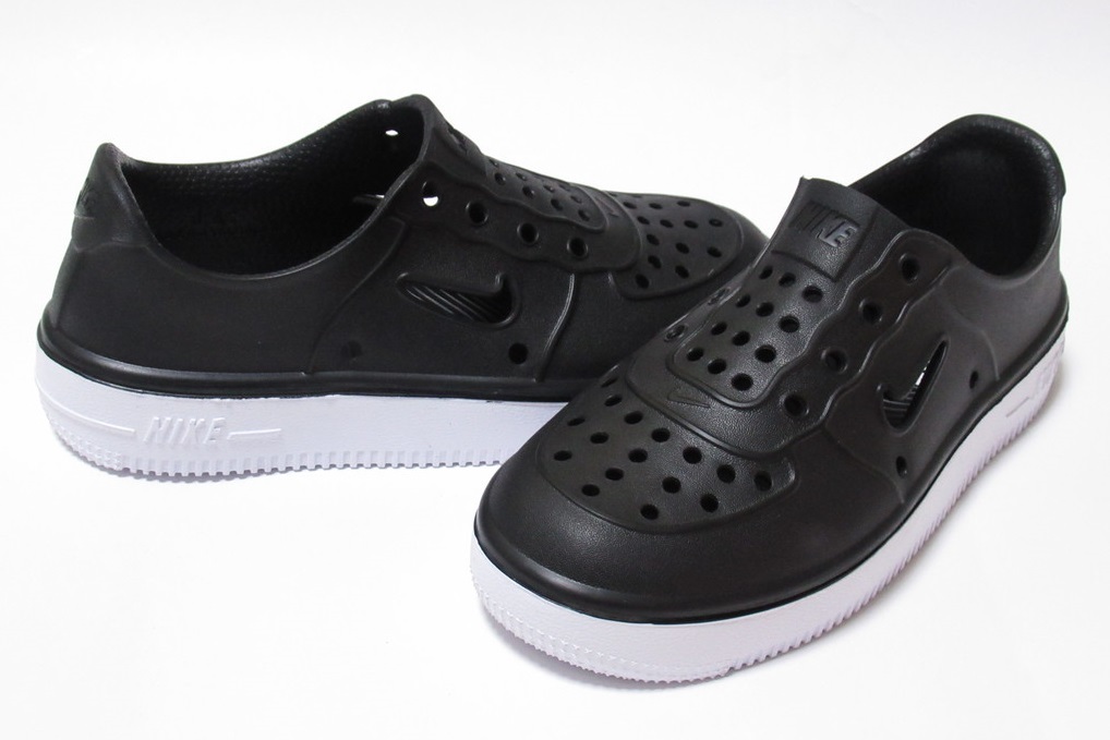 NIKE FORM FORCE 1 PS 黒 ブラック 19cm ナイキ フォーム フォース1 水陸両用 スリッポン サンダル AT5243-001_画像1