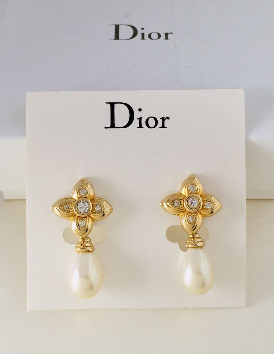希少・美品◎Christian Dior クリスチャン・ディオールフラワー