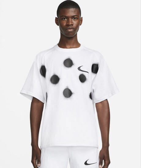 ■ナイキ x オフホワイト ショートスリーブトップ nike off-white 半袖 Tシャツ ホワイト 白　US/XSサイズ 【新品・未使用未開封】
