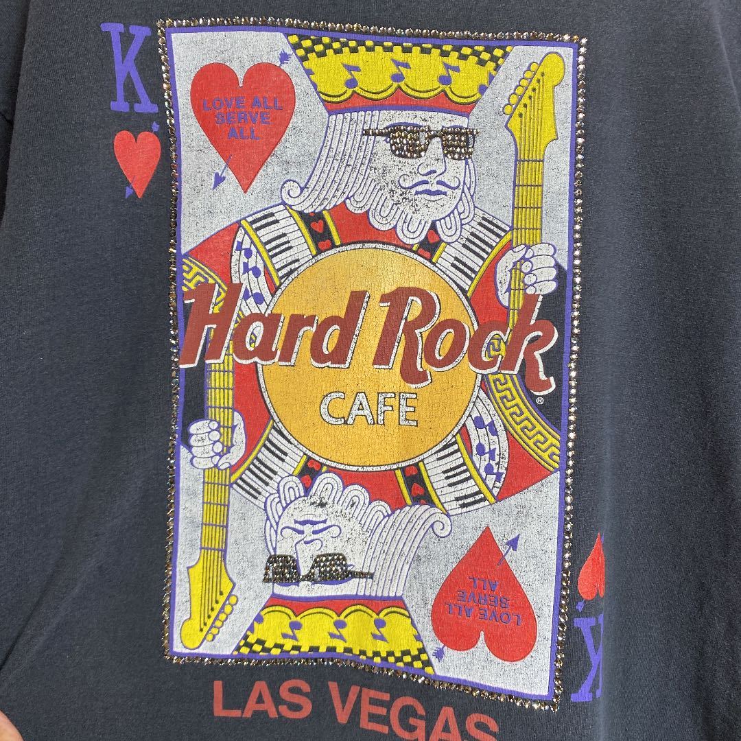 USA製 90's ハードロックカフェ ヴィンテージ Tシャツ Lサイズ スパンコール グッドプリント_画像4