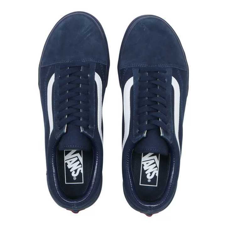 最値!定価8250円!新品!正規品!バンズVANS オールドスクールOLD SKOOL OFF THE WALL ロゴ スニーカー スケートシューズ 靴 ネイビー/紺 27cm_画像3