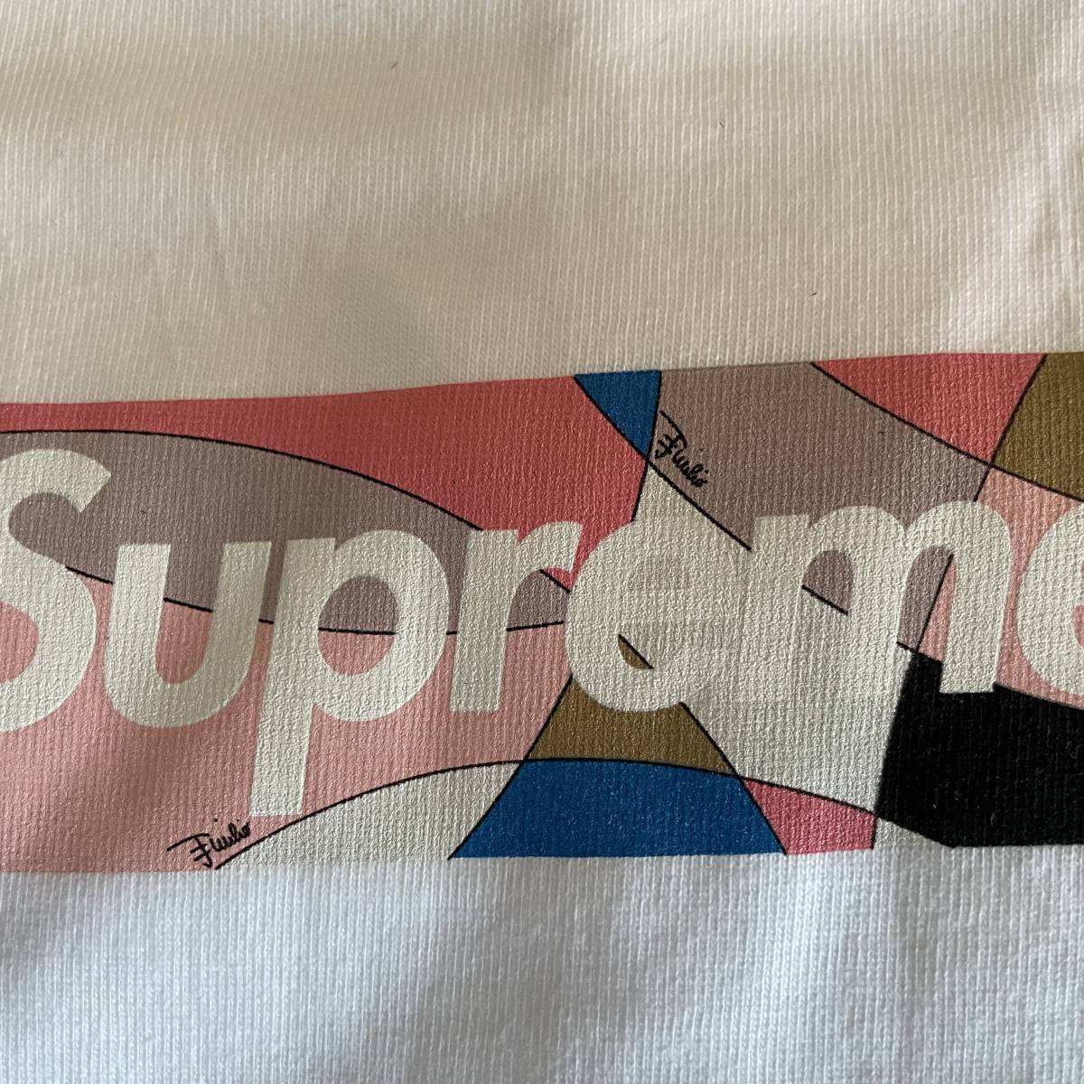 新品 未使用 正規品】Supreme Emilio Pucci Box Logo Tee White 新品 未使用 正規品】Supreme Emilio Pucci Box Logo Tee White