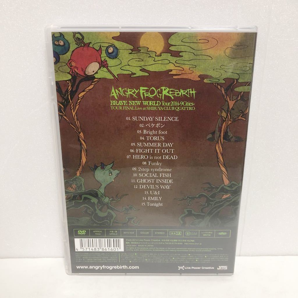 中古DVD★ANGRY FROG REBIRTH / BRAVE NEW WORLD Tour2014-9Cities-TOUR FINAL Live at SHIBUYA CLUB QUATTRO★アングリーフロッグリバース_画像3