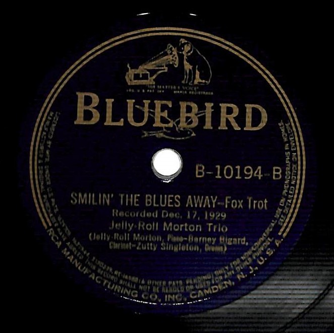 S0263/JAZZ SP/ рис /BLUEBIRD/Jelly-Roll Morton Trio/Turtle Twist/Smilin\' The Blues Away