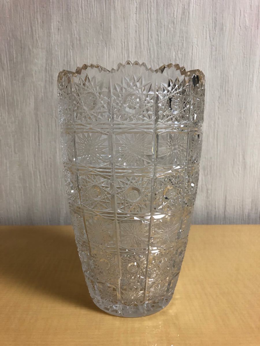 ボヘミアガラス　BOHEMIA GLASS  花瓶