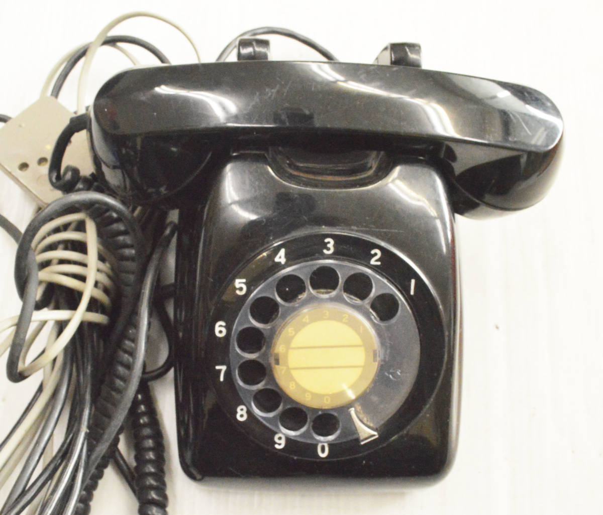 昭和レトロ 黒電話 ダイヤル式 電話機 アンティーク 2