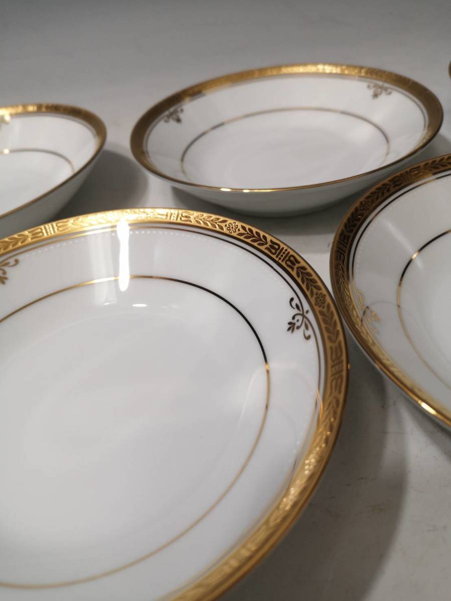 新品未使用】NORITAKE バッキンガムゴールド プレート5枚セット