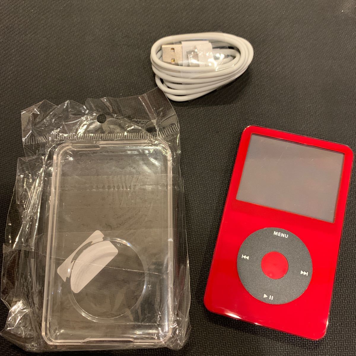 Apple iPod classic 第5世代 A MAJ ベース SDカスタム U2 RED