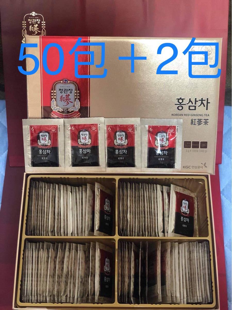 正官庄6年紅参茶・高麗人参茶 3g×50包 ＋2包