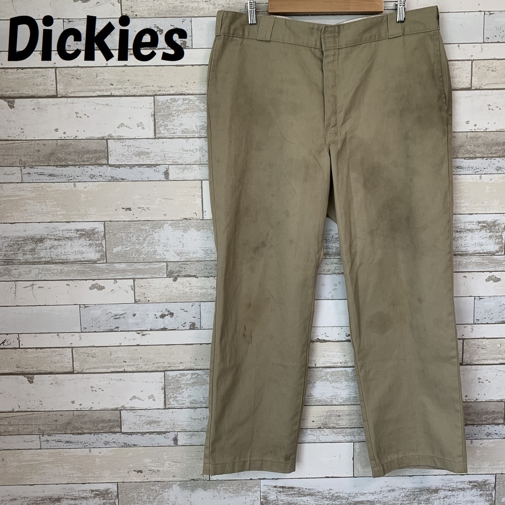 【人気】Dickies/ディッキーズ 874 Original Fit チノパンツ ベージュ サイズ40×30/A680_画像1