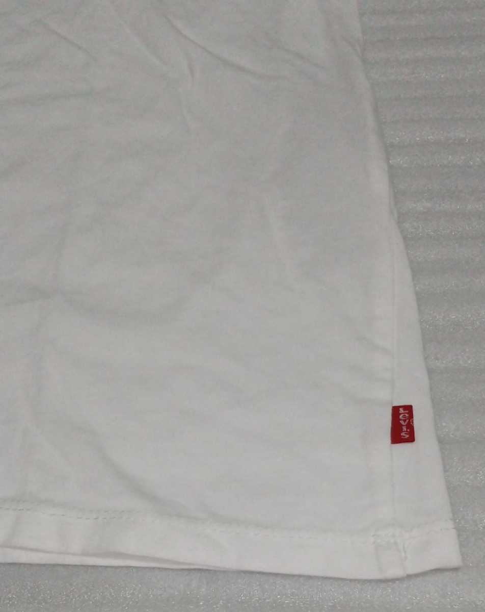未使用 LEVI'S LEVIS リーバイス ネオン写真グラフィック スポーツ ウェア 半袖Tシャツ ホワイト白プリント サイズ L ジャパンXL 224910489_※シワや多少の折り目があります。