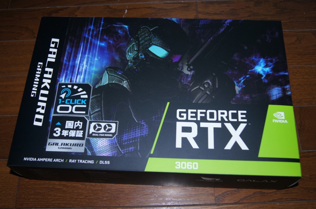 玄人志向 GALAKURO GAMING GG-RTX3060-E12GB/OC/DF Geforce RTX 3060