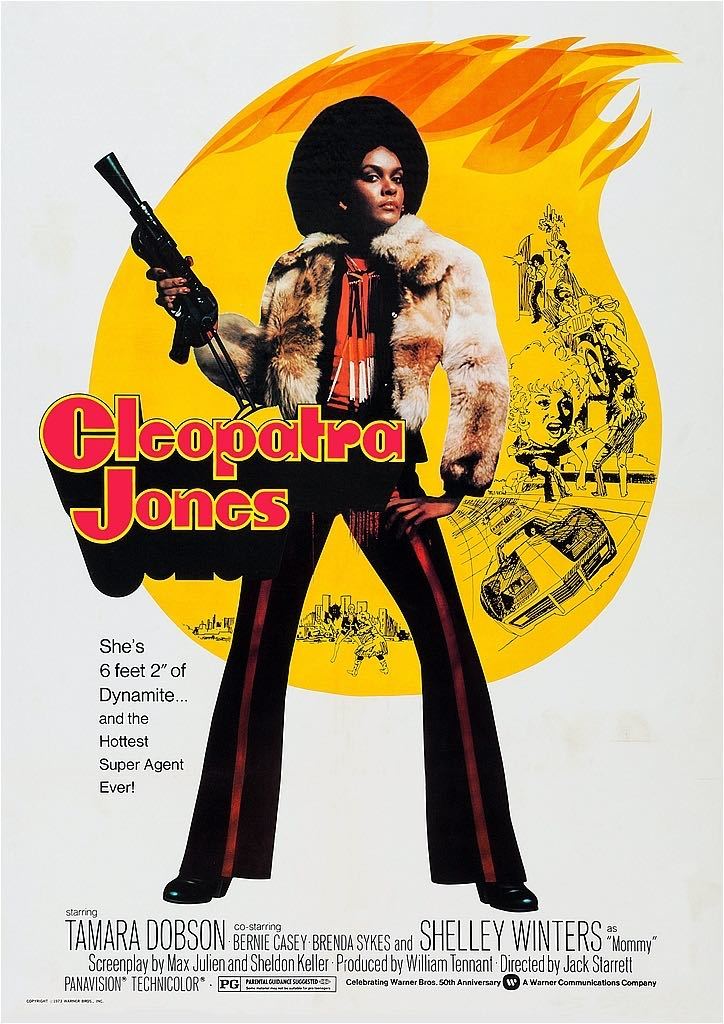 海外ポスター『ダイナマイト諜報機関／クレオパトラ危機突破』（Cleopatra Jones）1973★タマラ・ドブソン/シェリー・ウィンタース_420×297mm（A3)