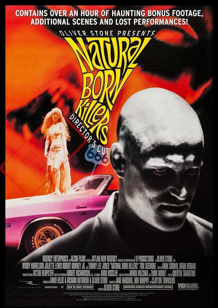 ポスター★「ナチュラル・ボーン・キラーズ」（Natural Born Killers）（1994）★タランティーノ/ダッジ・チャレンジャー_DO NOT COPYの文字は入りません