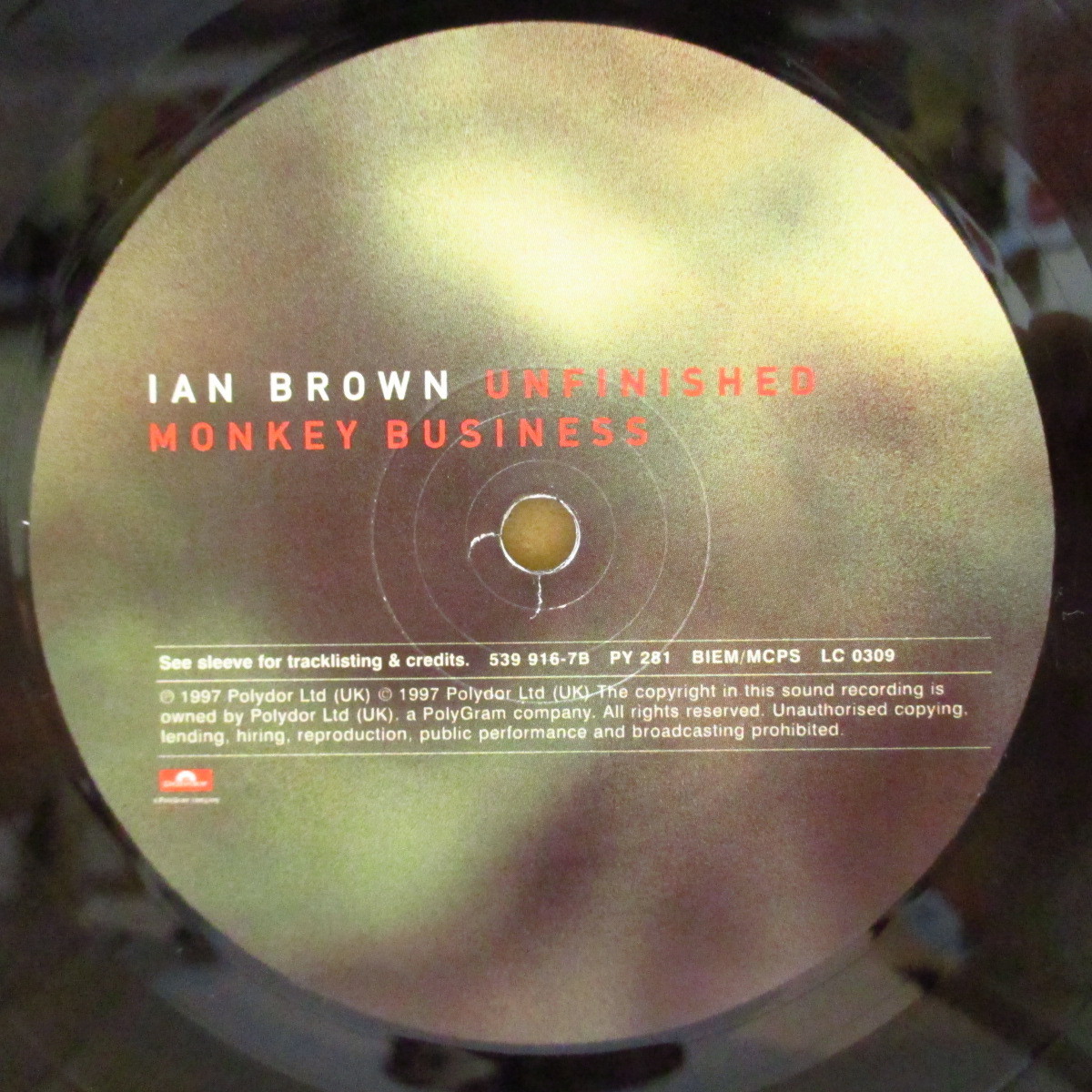 IAN BROWN-Unfinished Monkey Business (UK Orig.LP+Inner,Bookl