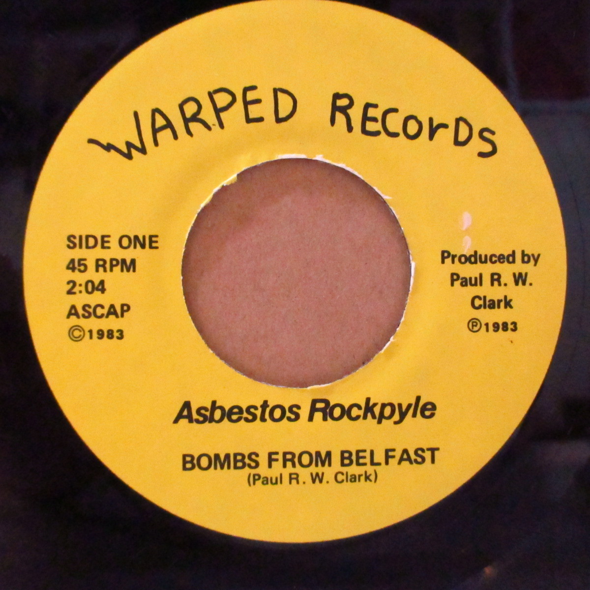 ASBESTOS ROCKPYLE-Bombs From Belfast (US Orig.Misprint Lbl 7_画像3