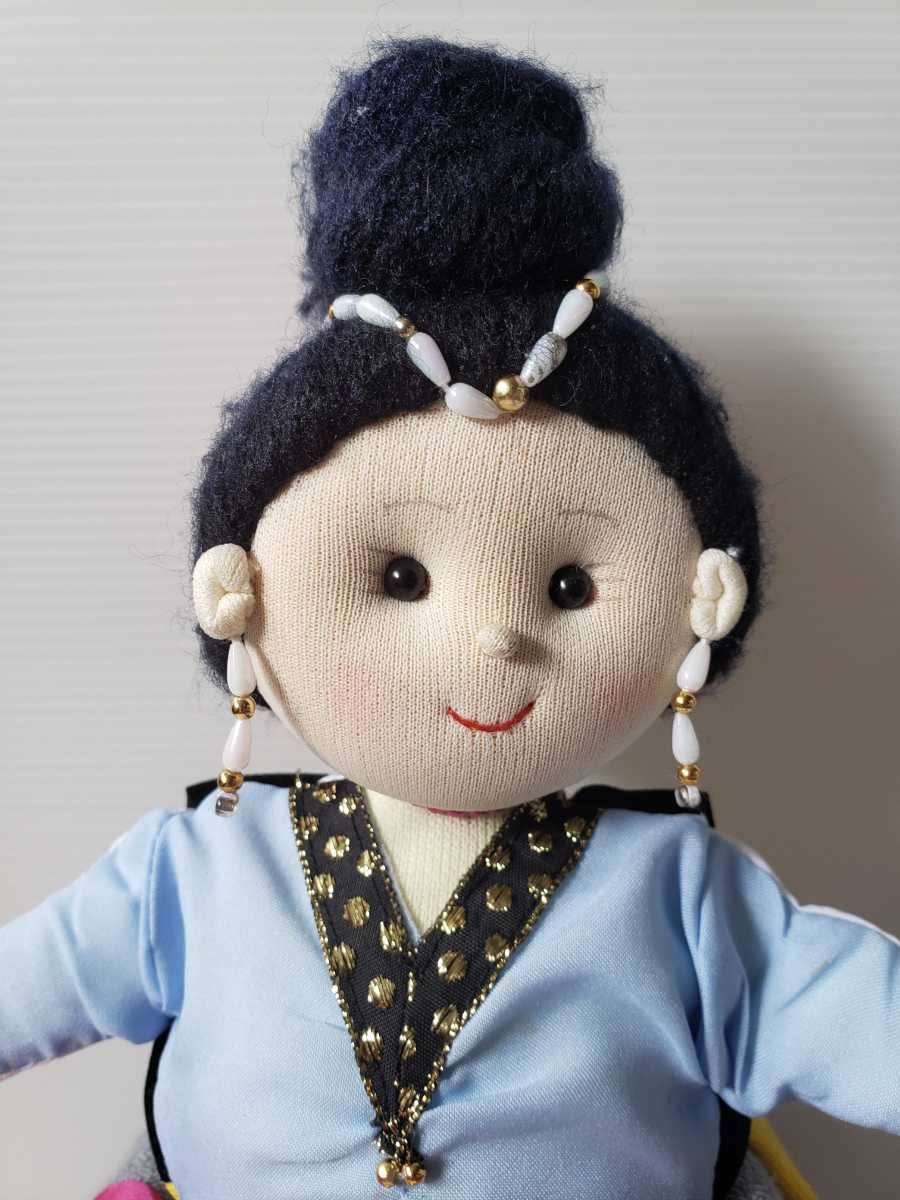 フィリピンのお土産　人形　3面　さかさま人形　昭和_画像5