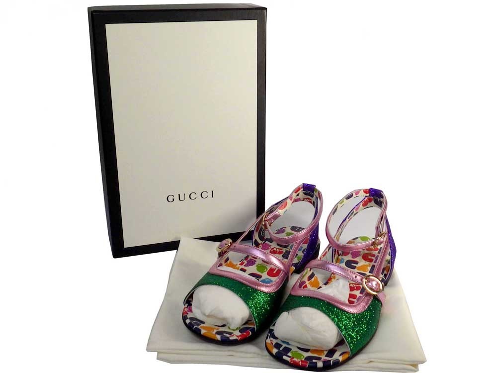 未使用品 グッチ GUCCI サンダル サイズ33 箱・保存袋付き サンダル