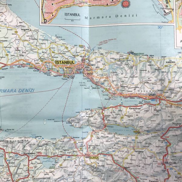 地図　トルコ西部　Turkei Westlicher Teil　ドイツ語　y00561_PE1_画像2