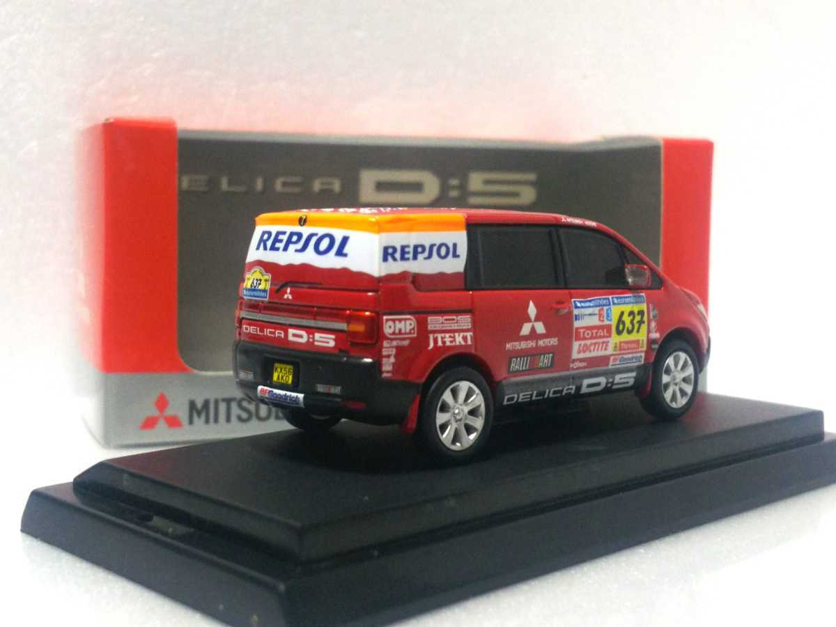 1/64 三菱 デリカ D:5 パリダカ ラリー サポートカー 非売品 販促品