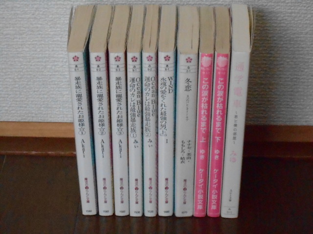 暴走族に寵愛されたお姫,Ocean Blue 運命のカレは最強暴走族,WIND永遠の愛をくれた最強の男,冬恋,この涙が枯れるまで,通学電車 10冊セット_画像1