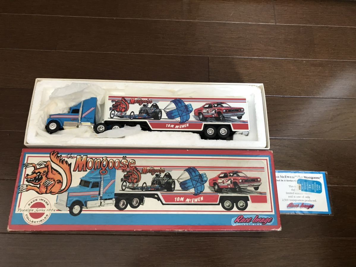 アーテル ERTL mongoose マングース 1/64 die cast racing transporter ダイキャスト nostalgia series 1994 tom McEWEN race lmage