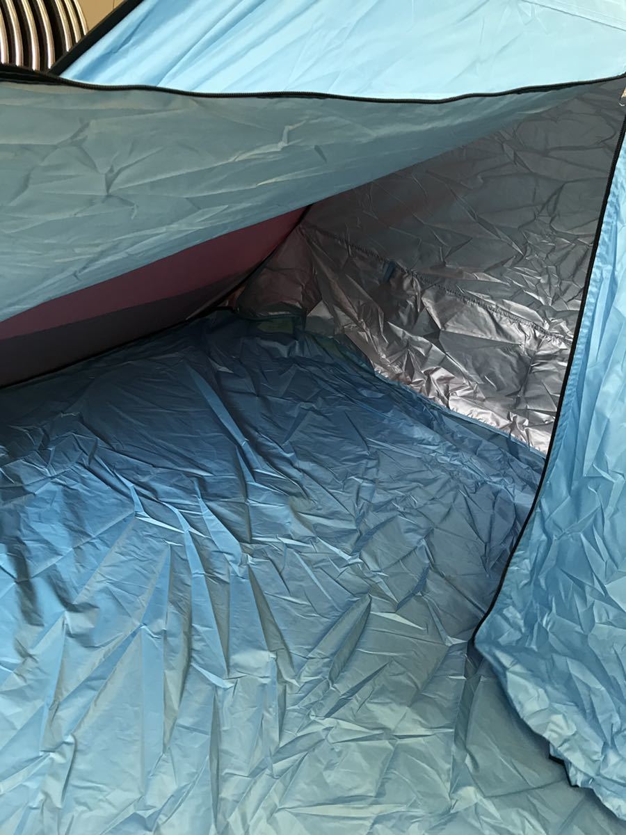 テント　ポップアップ　ワンタッチ　UV 防水　キャンプ　ビーチ　公園　軽量　コンパクト　青　ピンク　黄色　緑　水色