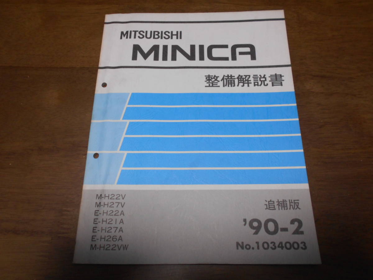 A6440 / H21A H22A H26A H27A H22V H27V H22VW Minica MINICA инструкция по обслуживанию приложение 1990 год 2 месяц 