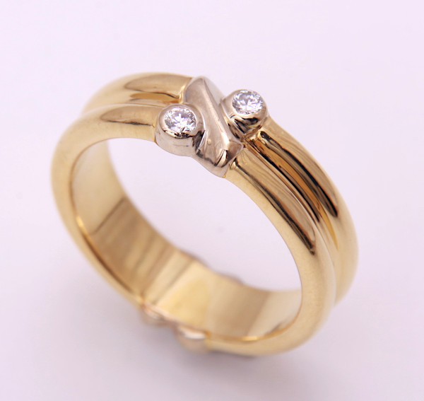 メーカー直売】 《質屋出品》TIFFANYティファニー☆750(k18)コンビ天然