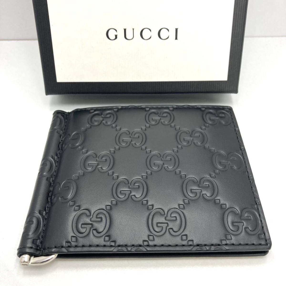 ヤフオク! - 極美品 GUCCI グッチ マネークリップ グッチシマ