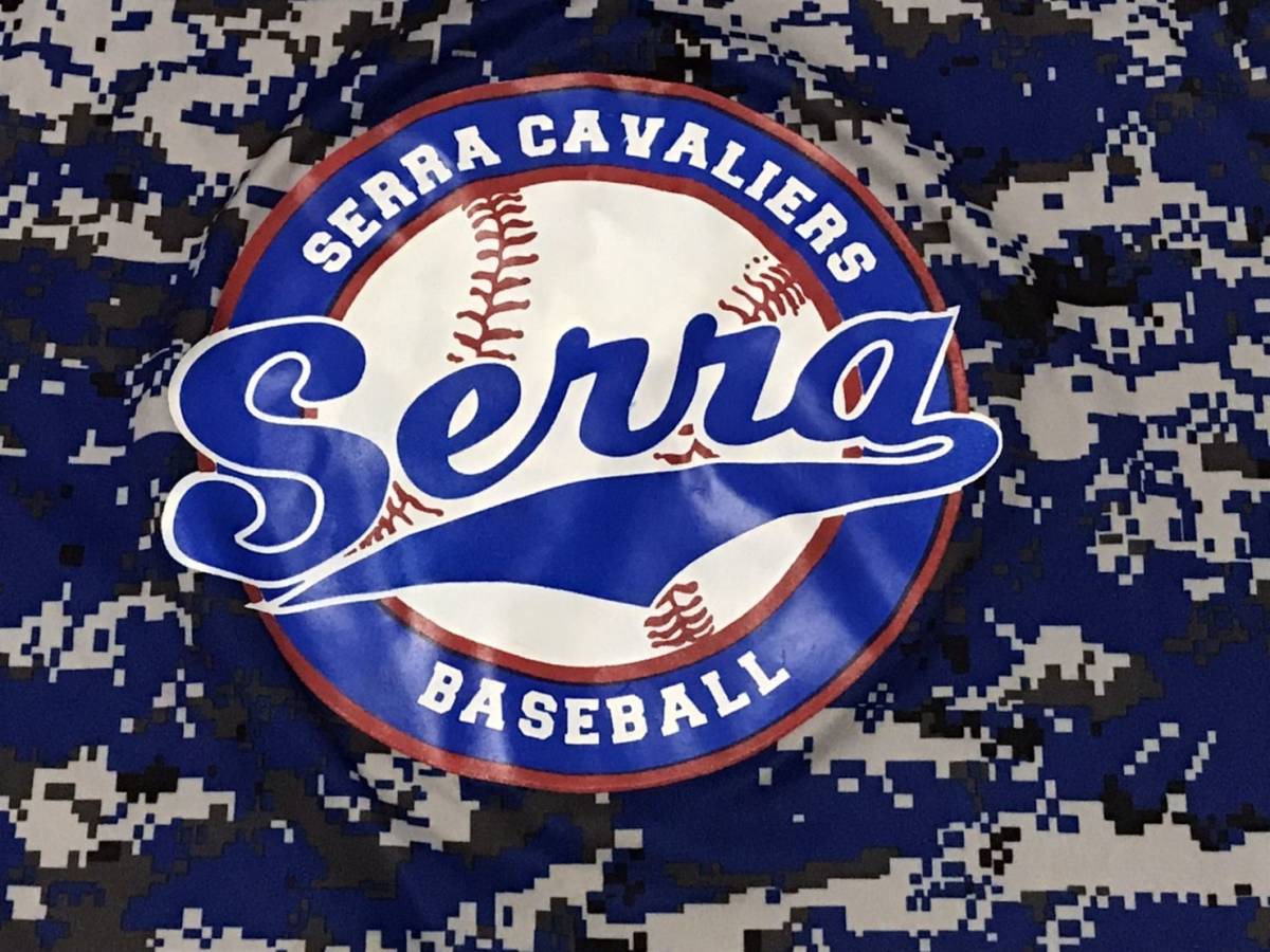 SERRA CAVALIERS BASEBALL デジタル迷彩Tシャツ アメリカハイスクール USサイズLの画像2