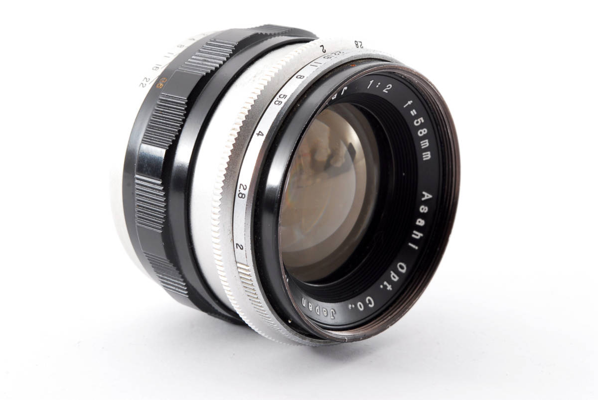 送料無料・動作良好・希少レンズ☆ASAHI PENTAX Takumar 58mm F2 単