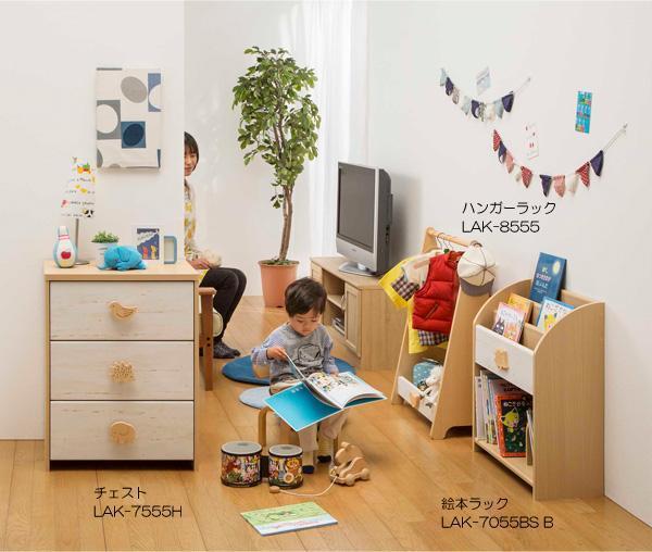 [awa]* for children drawer 3 step chest Land Kids LAK-7555H# white . industry 