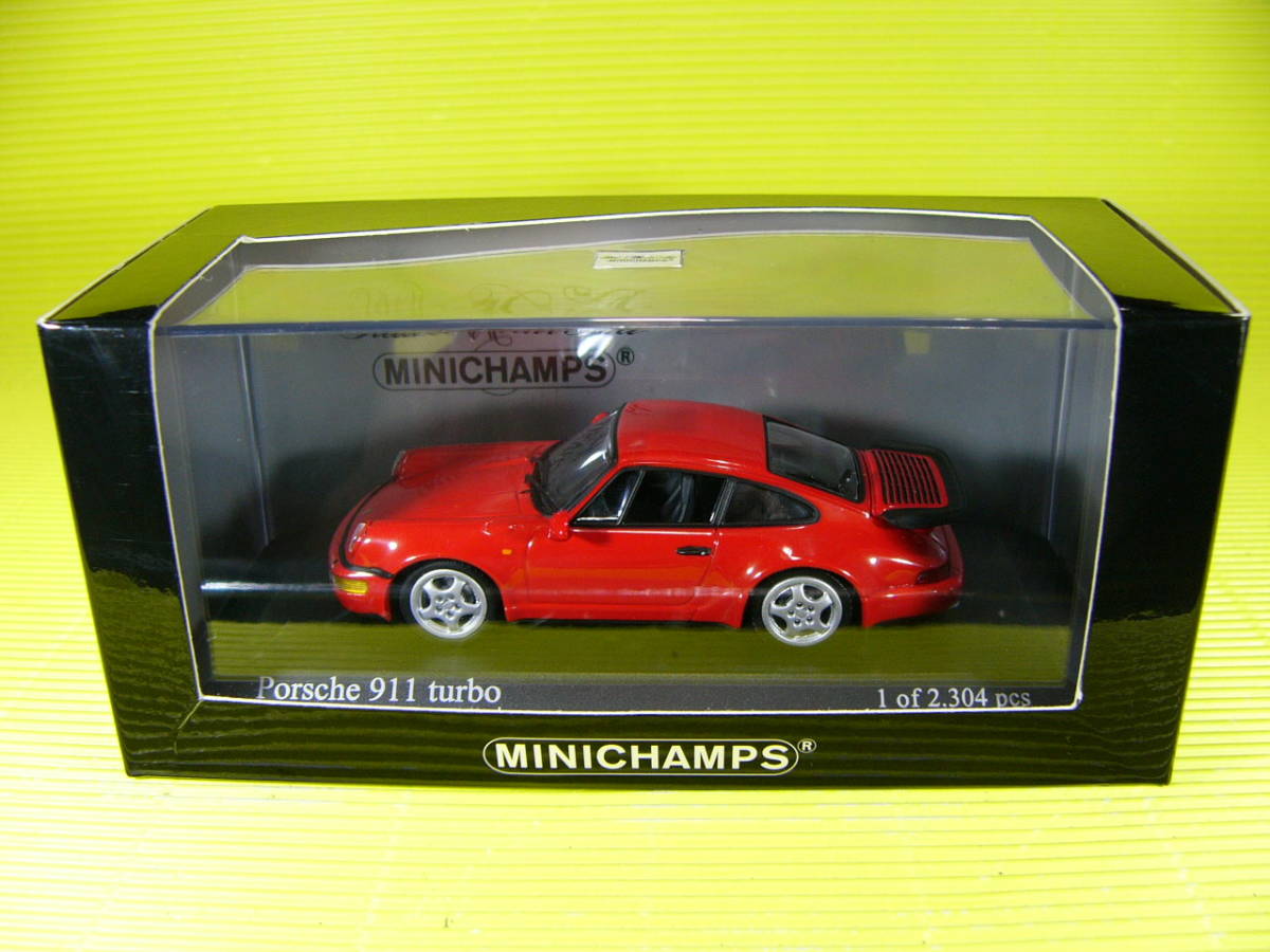 好きに PMA (最安 red india 赤 (964) 1990 ターボ 911 ポルシェ 1/43 乗用車