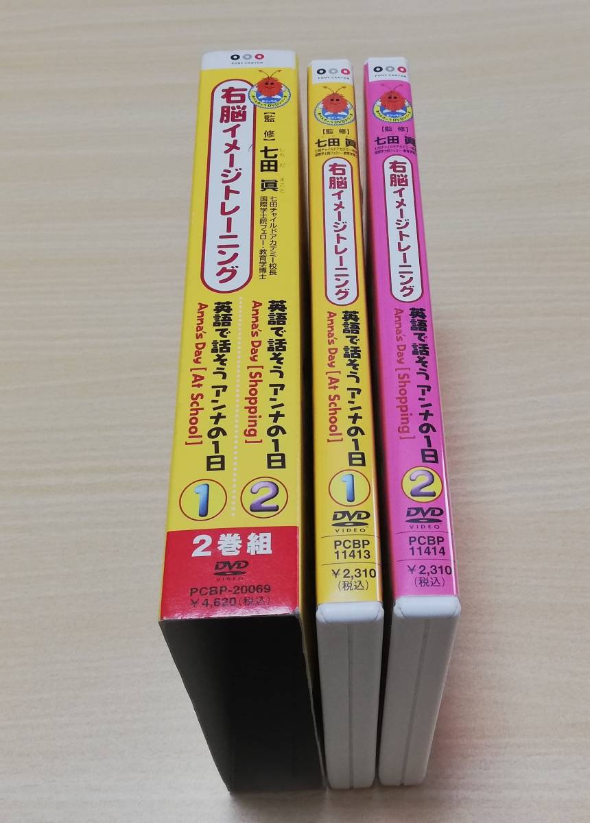 【DVD】右脳イメージトレーニング 英語で話そう　アンナの1日　2巻組 _画像2