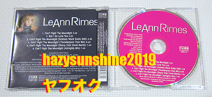 リアン・ライムス CD CAN'T FIGHT THE MOONLIGHT LEANN RIMES コヨーテ・アグリー COYOTE UGLY ALMIGHTY THUNDERPUSS SHARP_画像2