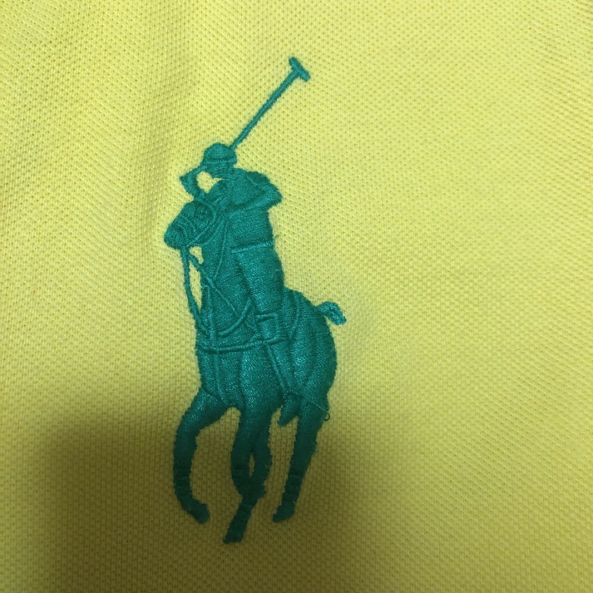 ラルフローレンポロシャツ　レディース  M レッドとイエロー　ビッグポニー　RALPH LAUREN