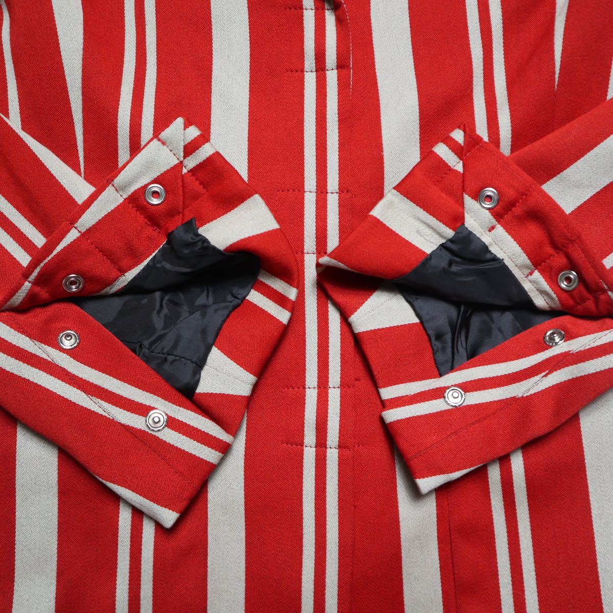 AW1997 W< Stripes Snap Button Jacket walter van beirendonck ウォルト  ウォルターヴァンベイレンドンク ジャケット 97AW