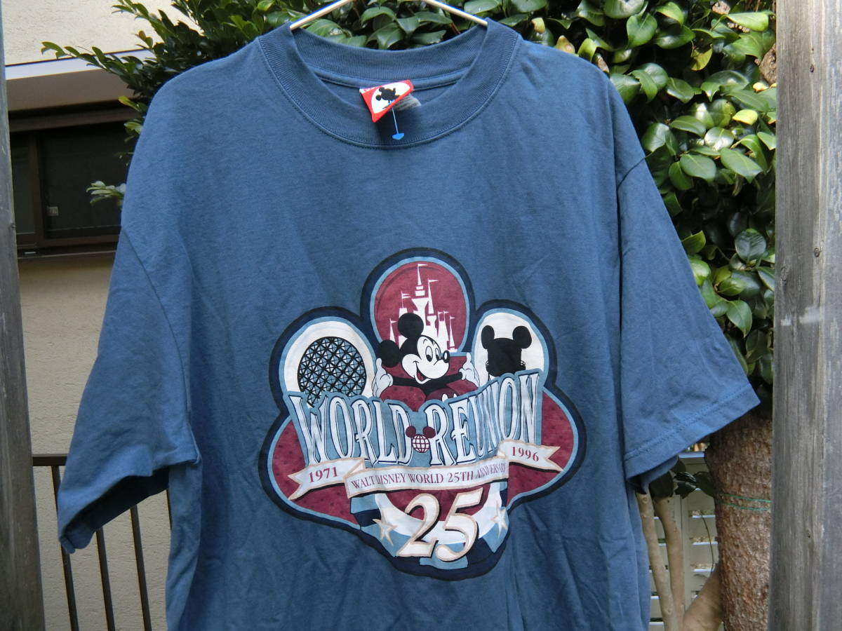 ディズニーワールド25周年記念Tシャツ　デッドストック　アメリカ製　USA　ミッキー　Disney world 25TH 90's_画像2