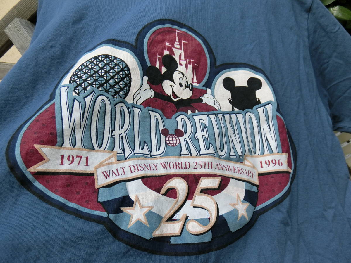 ディズニーワールド25周年記念Tシャツ　デッドストック　アメリカ製　USA　ミッキー　Disney world 25TH 90's_画像8