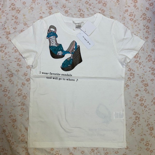 まとめ売★半袖Tシャツ　レースデザイン　白3枚組【管理117】　☆新品在庫品　転売OK_画像2
